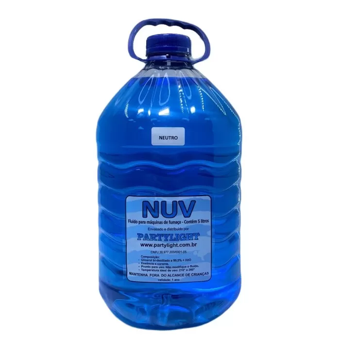 5 Litros De Fluido Para Maquina De Fumaça Nuv Partylight