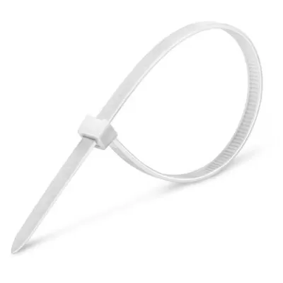 Abraçadeira Branca Enforca Gato 25cm 100 Unidades Dexson