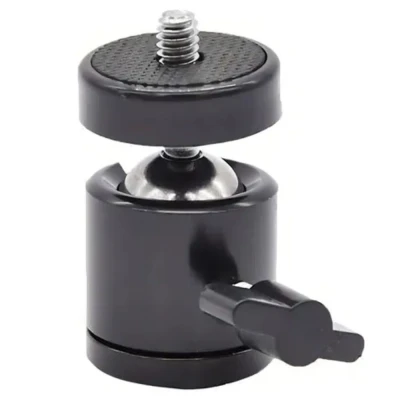 Adaptador Ball Head Para Tripé Articulado Ring Light Preto