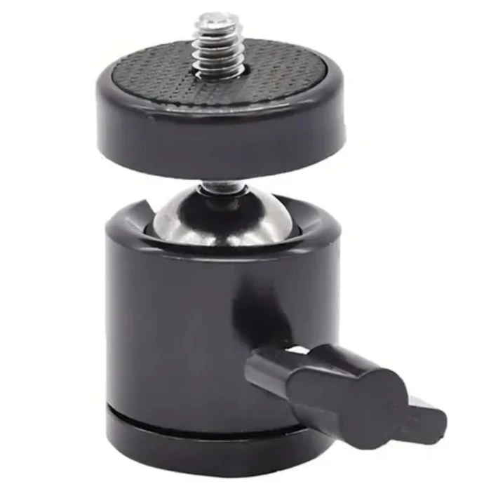 Adaptador Ball Head Para Tripé Articulado Ring Light Preto
