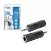 Adaptador De Áudio Plugue P2 Macho Para P10 Fêmea Pix