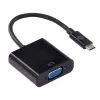 Adaptador De Usb Tipo C Para Vga Fêmea 20cm Preto Vinik Adaptador De Usb Tipo C Para Vga Fêmea 20cm Preto Vinik