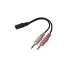 Adaptador Para Fone P2 Fêmea Para P2 Macho Novo