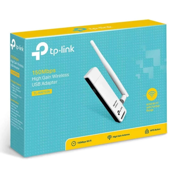 Adaptador USB Wireless 150Mbps TL-WN722N Tp-Link Adaptador USB Wireless 150Mbps TL-WN722N Tp-Link