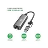 Adaptador Usb C/A Para Rj45 Gigabit Preto 5 Mais Adaptador Usb C/A Para Rj45 Gigabit Preto 5 Mais