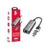Adaptador Usb C/A Para Rj45 Gigabit Preto 5 Mais Adaptador Usb C/A Para Rj45 Gigabit Preto 5 Mais