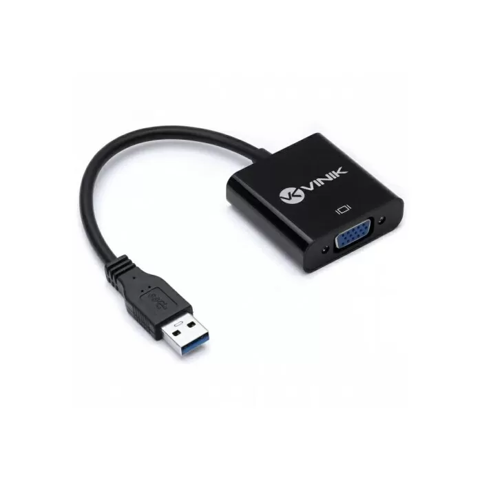 Adaptador Vga Fêmea Para Usb Macho Vga Fusbm Vinik Novo