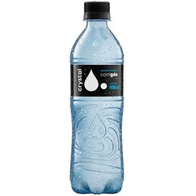 Água Crystal 500Ml Com Gás