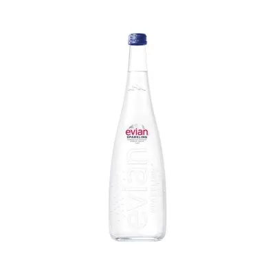 Água Mineral Evian Sparkliong 750Ml Com Gás Novo