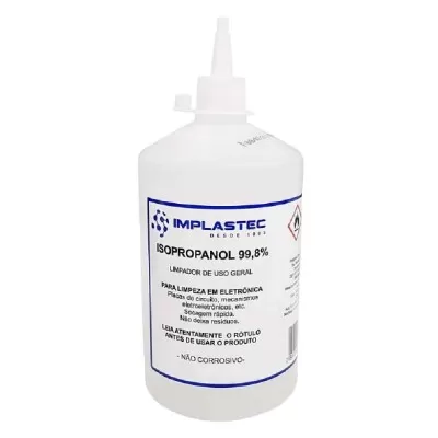 Álcool Isopropanol 99,8% 250ml Para Limpeza Implastec