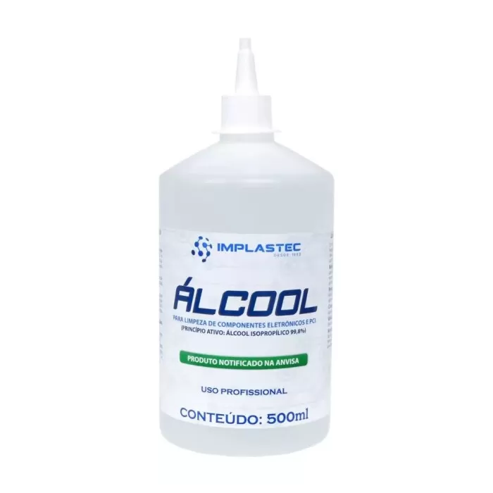 Álcool Para Limpeza De Componentes Eletrônicos Implastec 500Ml