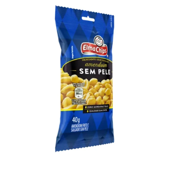 Amendoim Sem Pele 40 Gramas Elma Chips