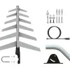 Antena Externa Uhf/D Com Cabo Dtv-1500 Áquario Novo
