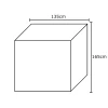 Arandela Cubo 3D Preto 60W Bivolt Blumenau