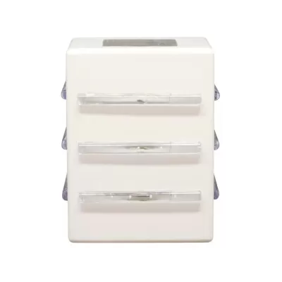 Arandela Light Aletas 2 Fachos Abertos Branco Germany Novo