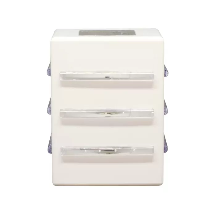 Arandela Light Aletas 2 Fachos Abertos Branco Germany Novo