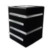 Arandela Light G9 3 Aletas U 2 Fachos Abertos Preto Novo