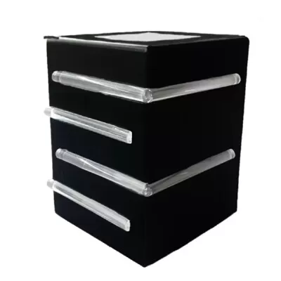 Arandela Light G9 3 Aletas U 2 Fachos Abertos Preto Novo