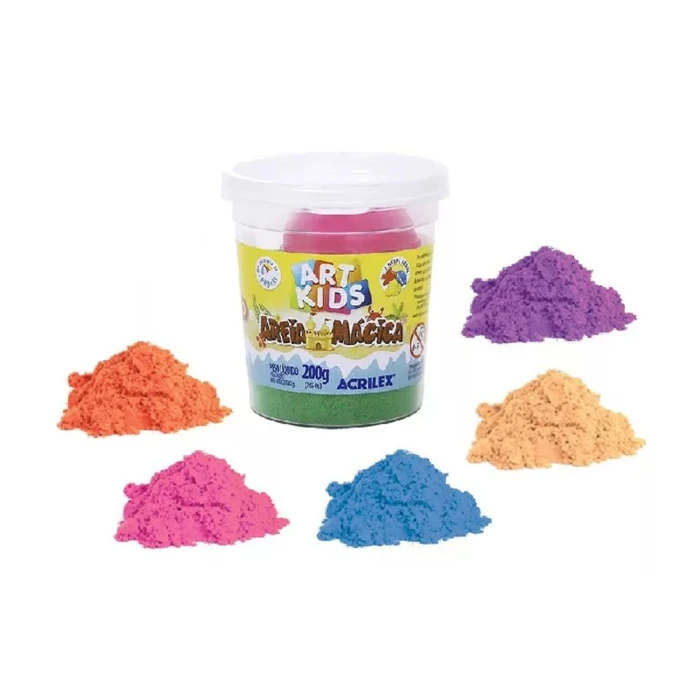 Areia Mágica Para Crianças Cores Sortidas 200G Art Kids