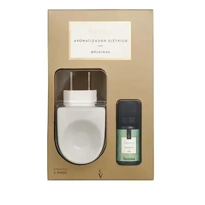 Aromatizador Elétrico Original Branco Com Bamboo Novo