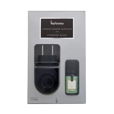 Aromatizador Elétrico Standard Preto Com Bamboo Novo