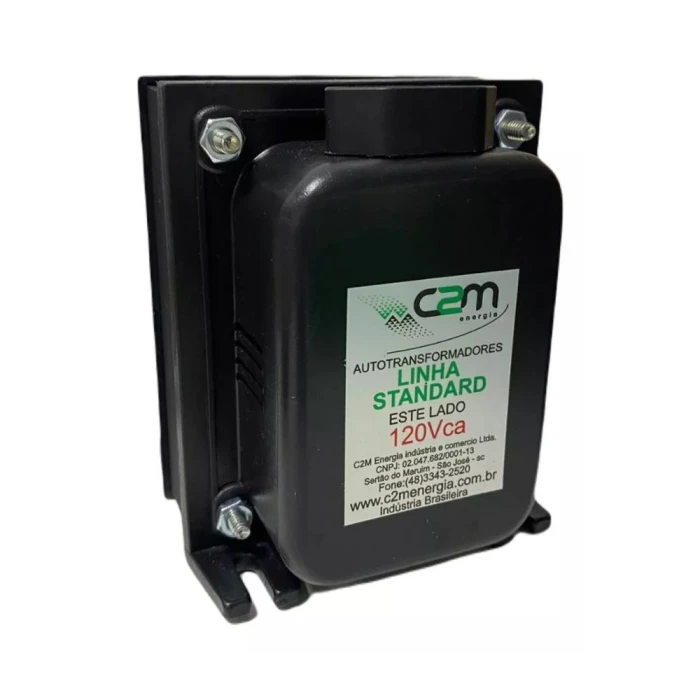 Auto Transformador 500VA Standard Tripolar Preto C2M Auto Transformador 500VA Standard Tripolar Preto C2M