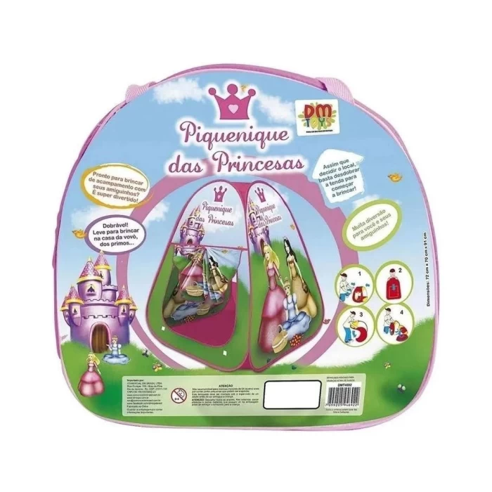 BARRACA INFANTIL DM TOYS PIQUENIQUE DAS PRINCESAS BARRACA INFANTIL DM TOYS PIQUENIQUE DAS PRINCESAS