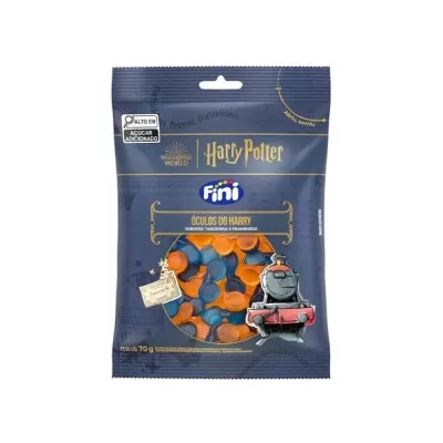 Bala De Gelatina Fini Harry Potter Óculos Tangerina 70g
