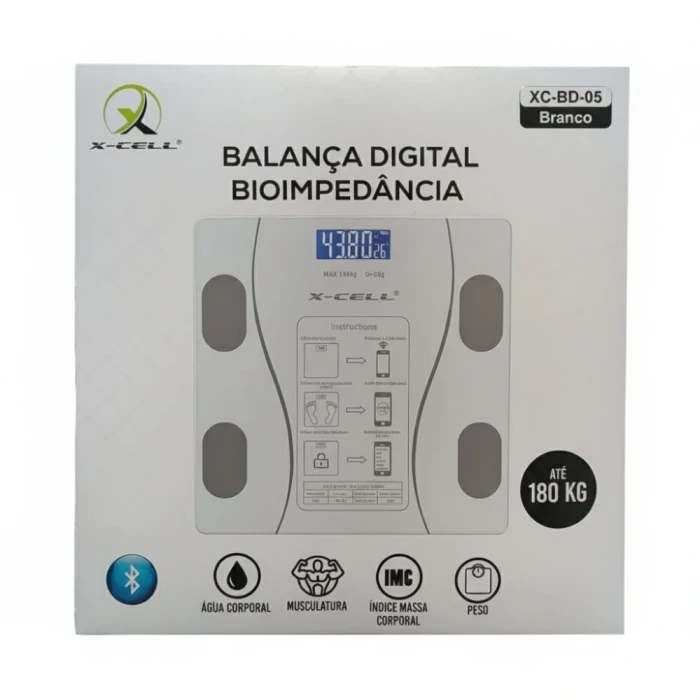 Balança Corporal Digital 180kg X-Cell Xc-Bd-05 Balança Corporal Digital 180kg X-Cell Xc-Bd-05