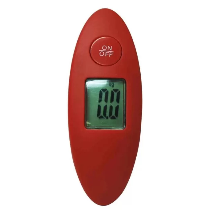 Balança Digital Portátil De Mala Cor Vermelha Até 40kg