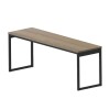 Banco De Jantar Industrial Urbano 1200mm Preto/Mel Resistente Banco De Jantar Industrial Urbano 1200mm Preto/Mel Resistente