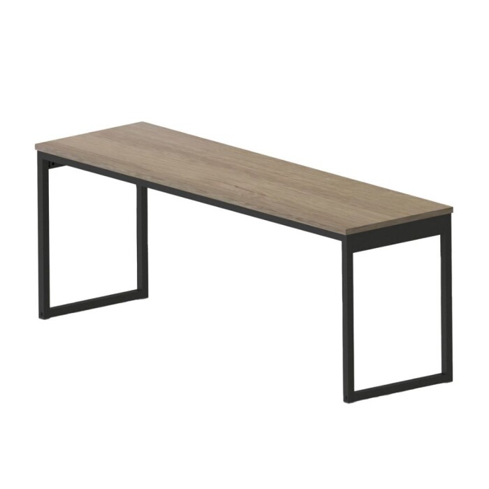 Banco De Jantar Industrial Urbano 1200mm Preto/Mel Resistente