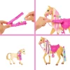 Barbie Com Cavalo Penteados Divertidos com 25 Peças Original Barbie Com Cavalo Penteados Divertidos com 25 Peças Original