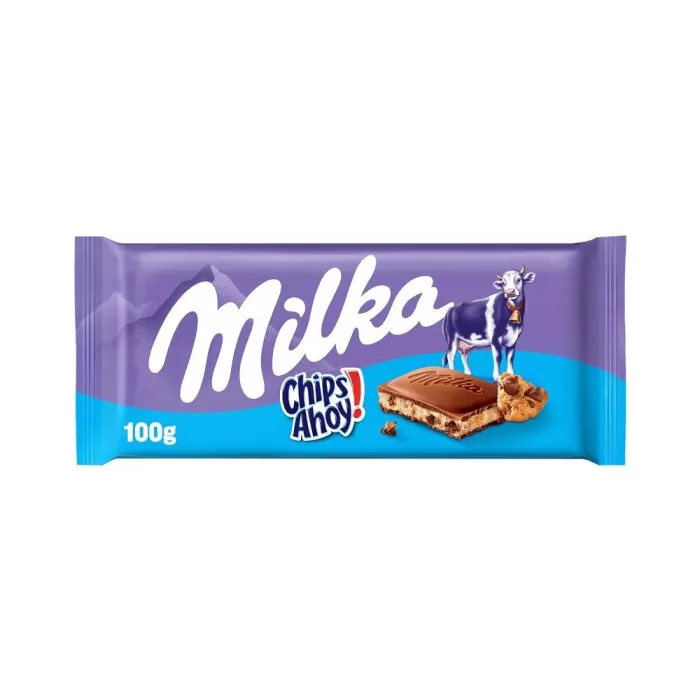 Barra De Chocolate Milka Chips Ahoy 100G