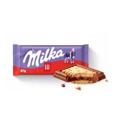 Barra De Chocolate Milka Lu 87g