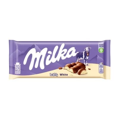 Barra Milka Bubbly White 95G
