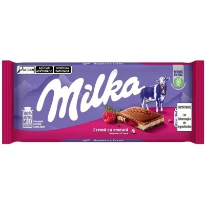 Barra Milka Raspberry Creme 100G