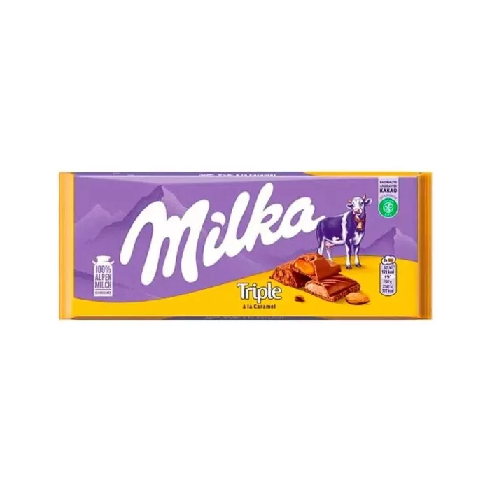 Barra Milka Triple Caramel 90G