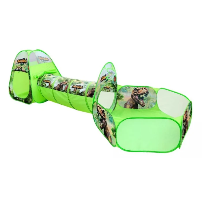 Barraca Infantil Dinossauro 3 Em 1 Com Tunel Verde Dm Toys Barraca Infantil Dinossauro 3 Em 1 Com Tunel Verde Dm Toys