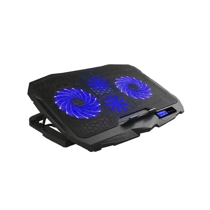 Base Para Notebook Ingvar Gamer Led Azul Warrior Novo