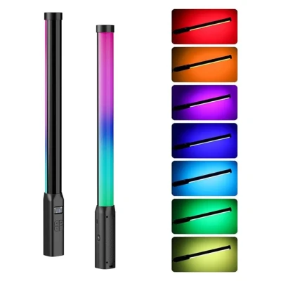 Bastão De Luz LED Recarregável LEY-2108 C/ Controle RGB