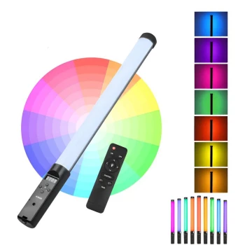 Bastao Luz De Led Rgb Recarregavel Atomo Mo-Cdyq2 50Cm