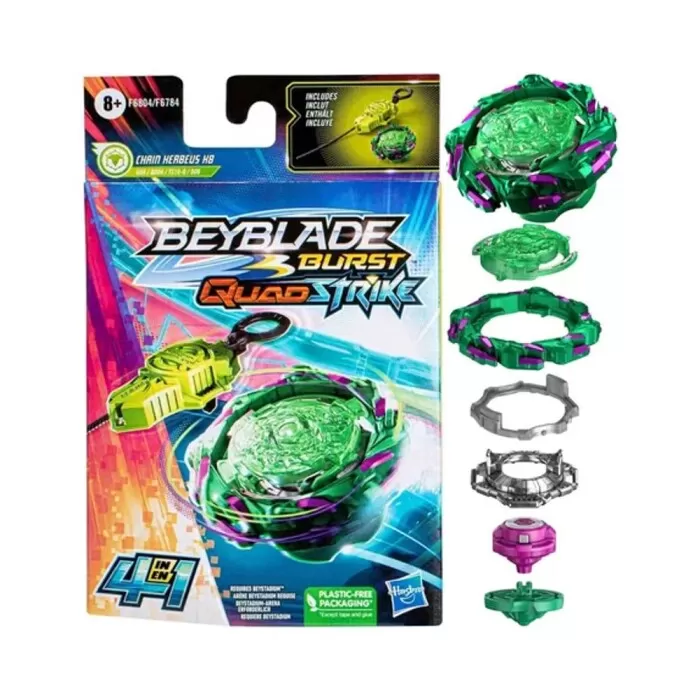 Beyblade Chain Herbus H8 4 Em 1 F6804 Hasbro Novo