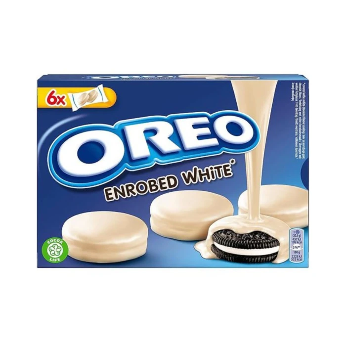 Biscoito Oreo Enrobed White Chocolate Branco 246G