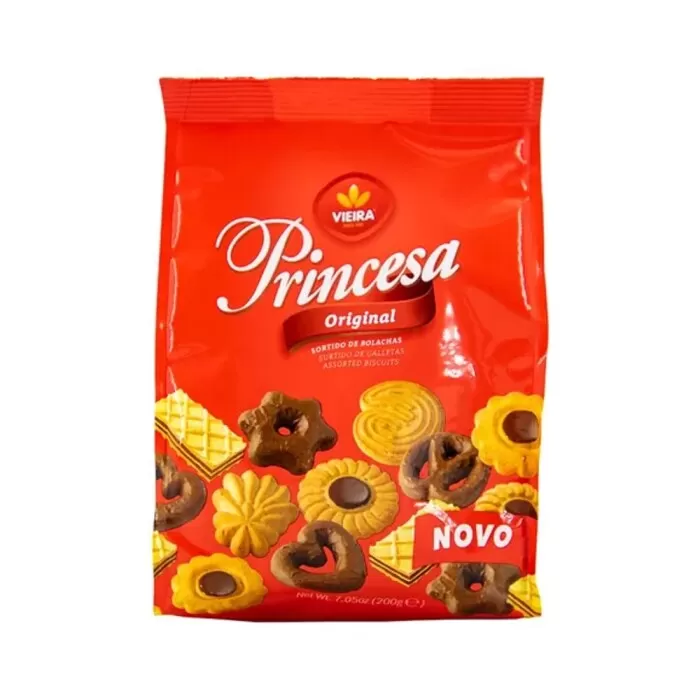 Biscoito Vieira Princesa Assorted 200G Novo Biscoito Vieira Princesa Assorted 200G Novo