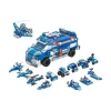 Blocos De Montar Polícia Com 569 Peças 25 Em 1 Cubic BR1619 Blocos De Montar Polícia Com 569 Peças 25 Em 1 Cubic BR1619