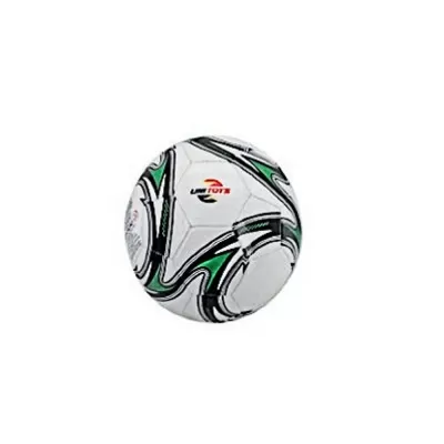 Bola De Futebol Cor Branca Preta e Verde Unitoys