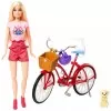 Boneca Barbie E Cachorrinho Em Passeio Com Bicicleta