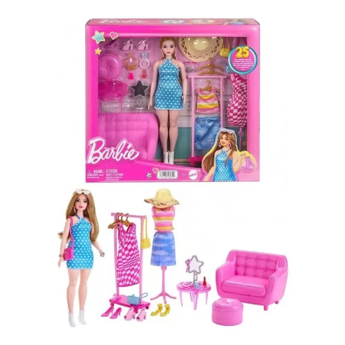 Boneca Barbie Fashion Kt Closet Estilistas Hpl78 Novo Boneca Barbie Fashion Kt Closet Estilistas Hpl78 Novo
