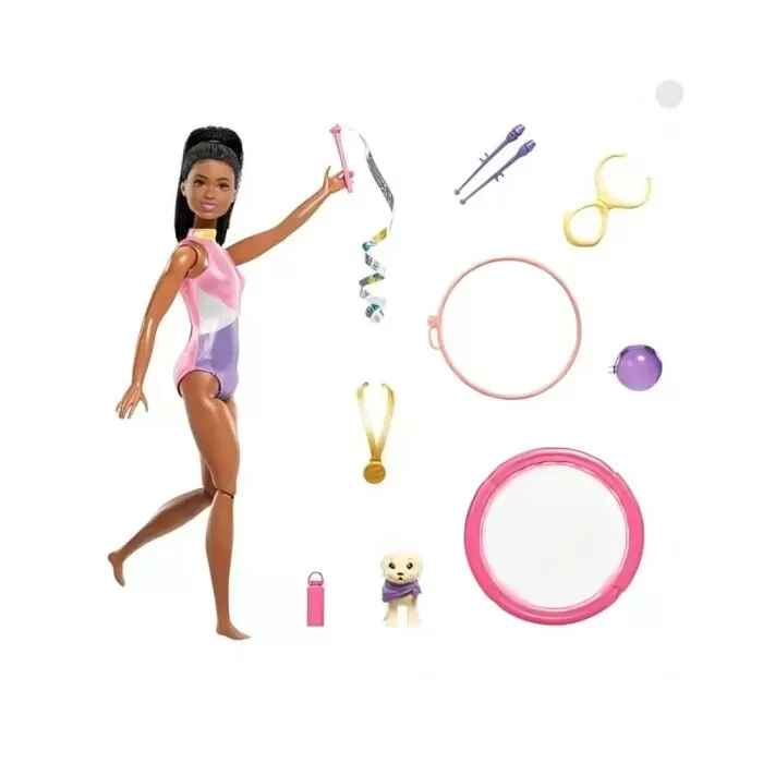Boneca Barbie Life In The City Brooklyn Ginastica Morena